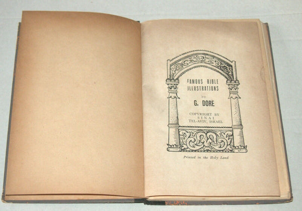 Judaica Famous Bible Illustrations Book Gustav Dore Hebrew English Israel 1951