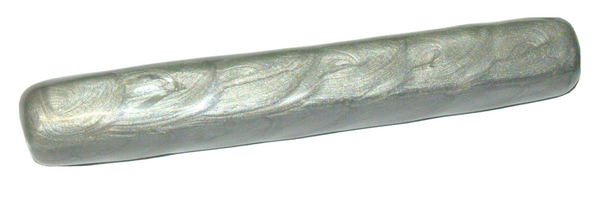 Judaica Mezuzah Case Aluminum Enamel Gray Silver Shin 10 cm
