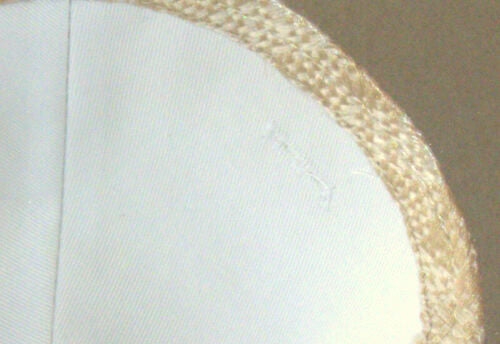 Judaica Off White Cream Kippah Yarmulke Pin Spot 19 cm Israel Jewish Tradition