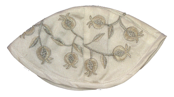Judaica Shabbat Bar Bat Mitzvah Set Tallit w Bag Kippah Gold Silver Embroidery