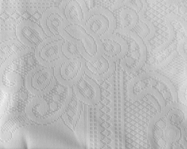 Judaica Shabbat White Lace Tablecloth Hebrew Blessing 140 X 280 cm 55 X 110 inch