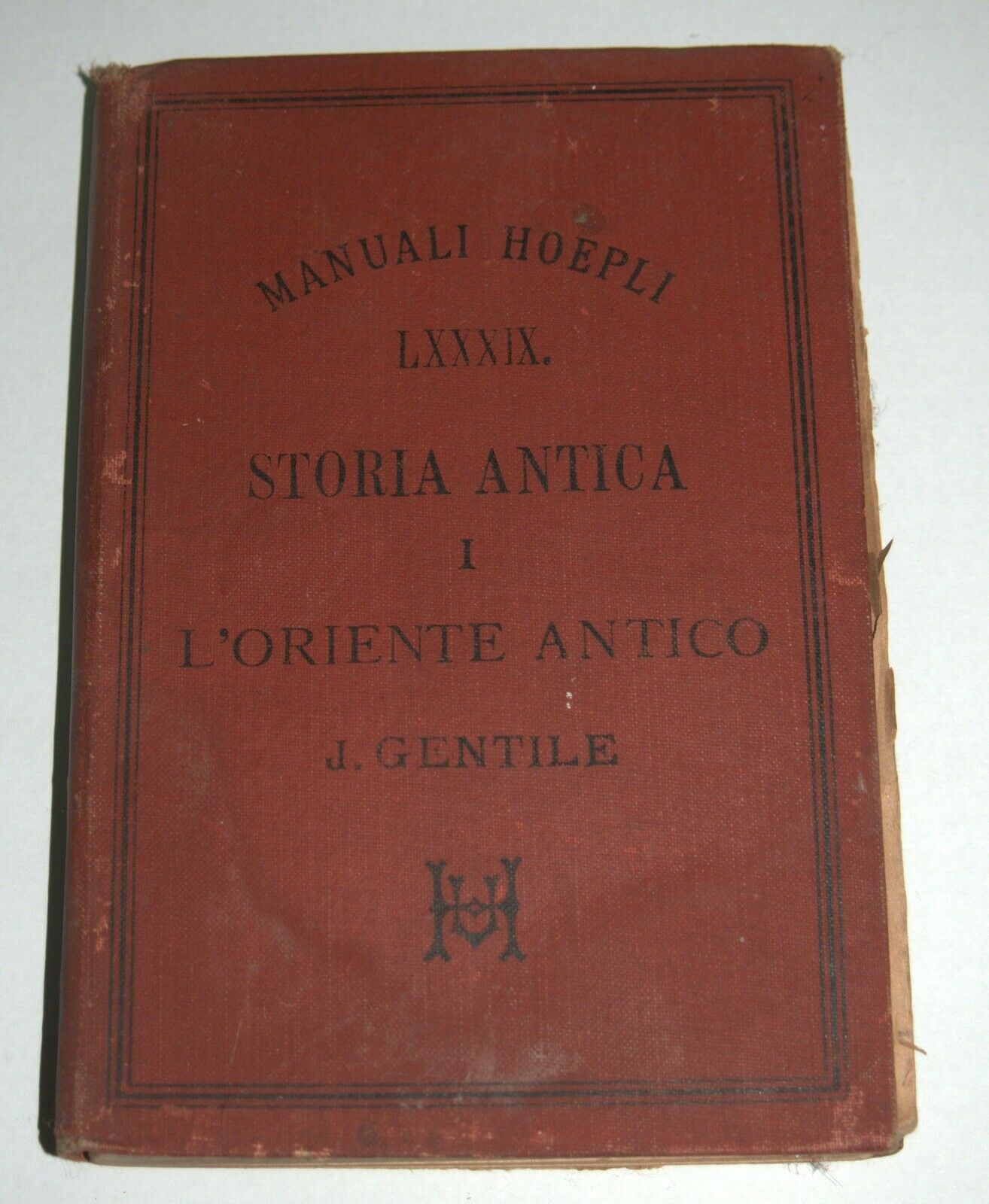 Manuali Hoeply Antique Book 1890 Storia Antica I L'oriente Antico 1 st Edition