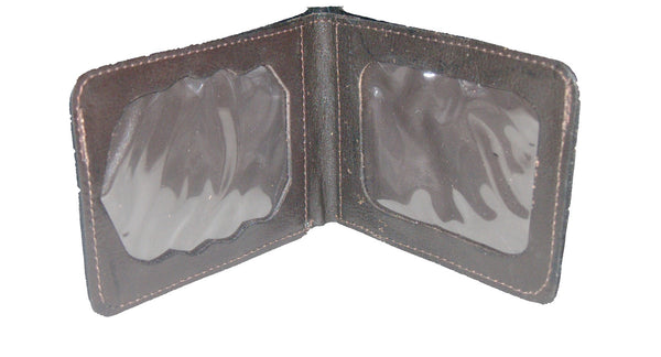 Vintage Brown Men's Leather Wallet Israeli Police