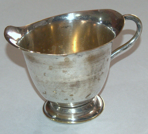Vintage Silver Plated Brass Gravy Boat Sauce Dish