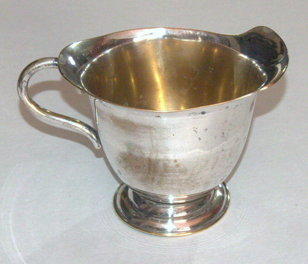 Vintage Silver Plated Brass Gravy Boat Sauce Dish
